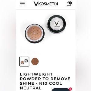 V Kosmetik loose powder in cool neutral N8